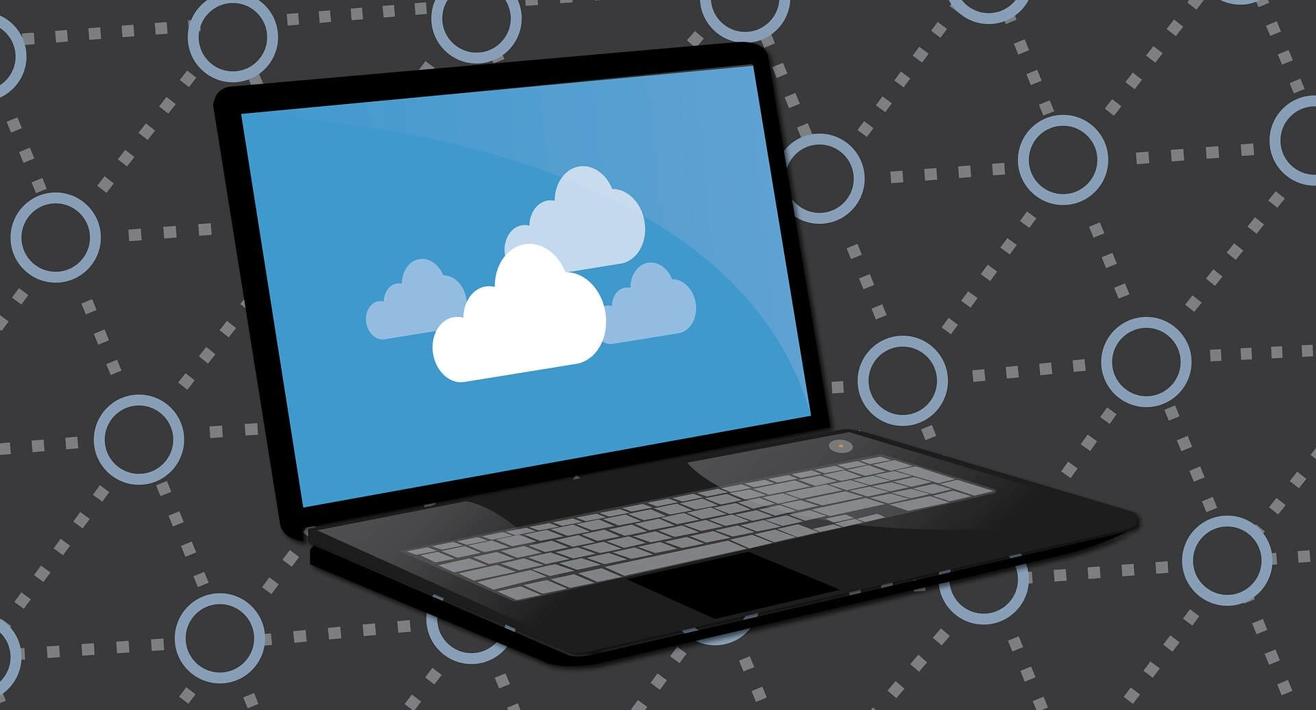 cloud backup on a laptop